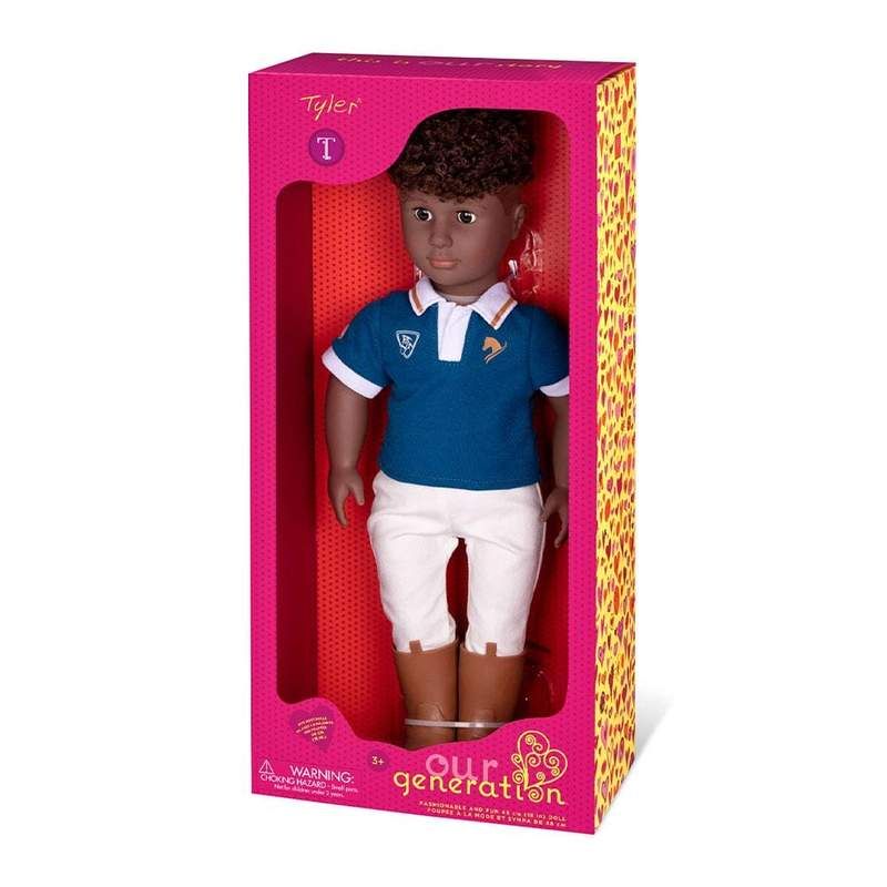 Boy Doll, African American With Riding Outfit - Tyler