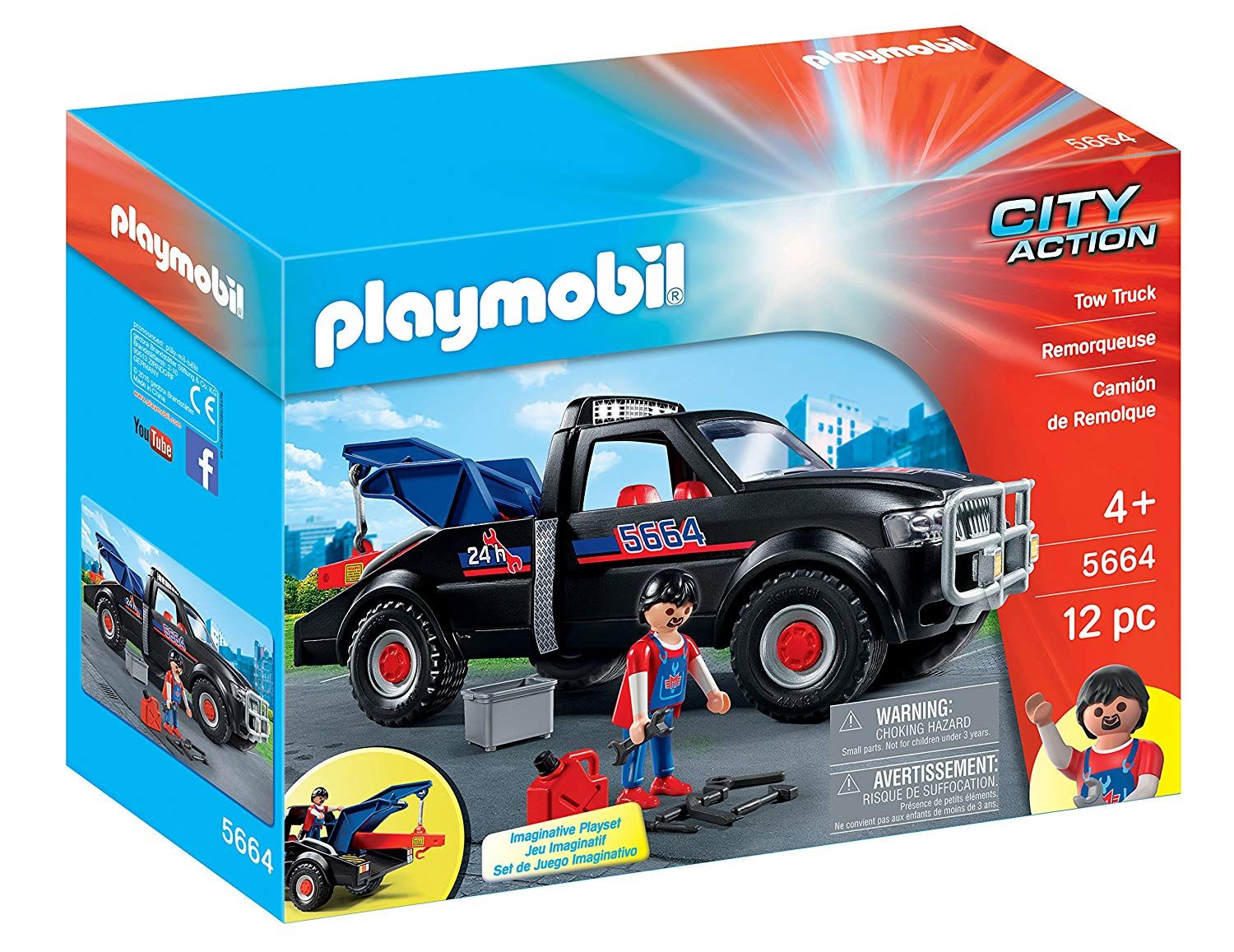 Đồ chơi mô hình Xe Kéo Cứu Hộ Playmobil