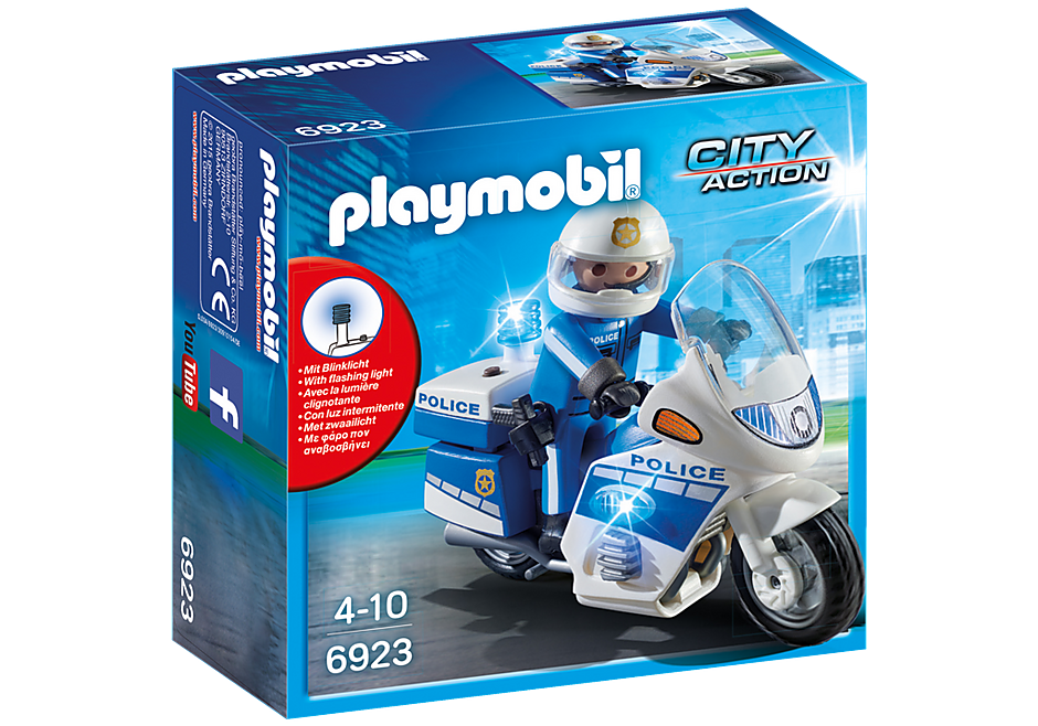 XE MÁY CẢNH SÁT VỚI ĐÈN LED - Police Bike with LED Light