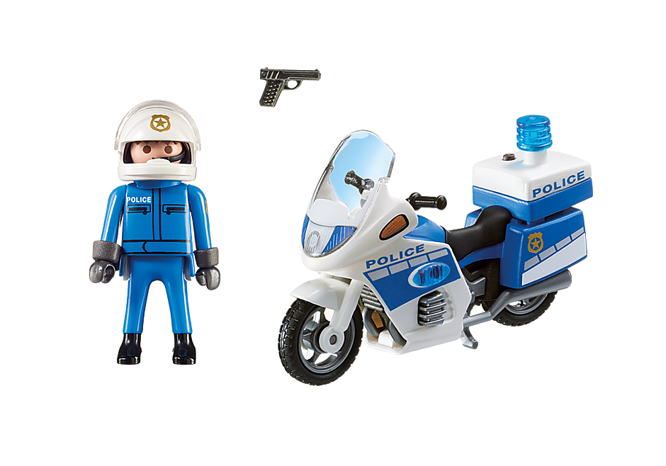XE MÁY CẢNH SÁT VỚI ĐÈN LED - Police Bike with LED Light