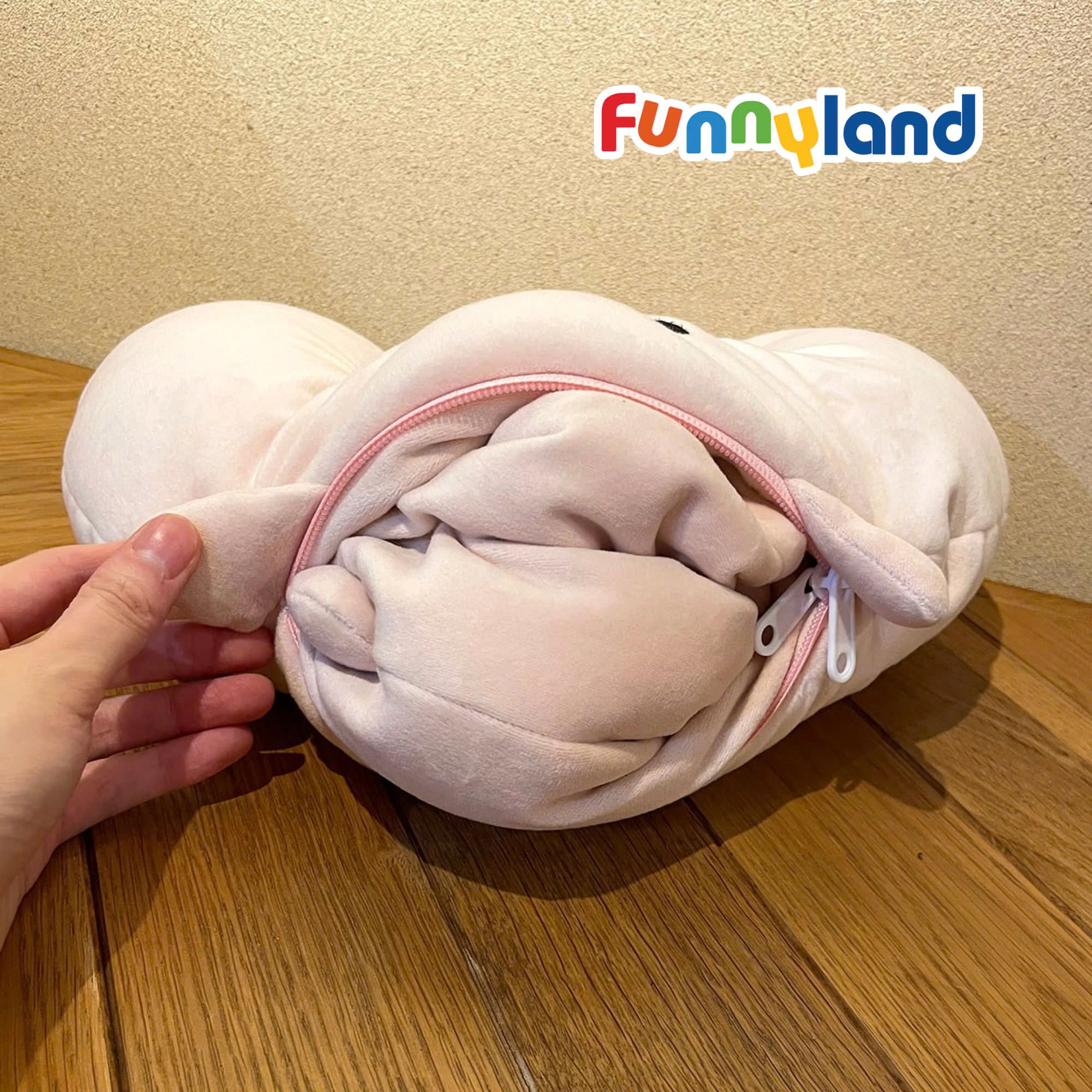 Phụ kiện Thú bông MofmoFriends Reversible Neck Pillow - Drawf Rabbit