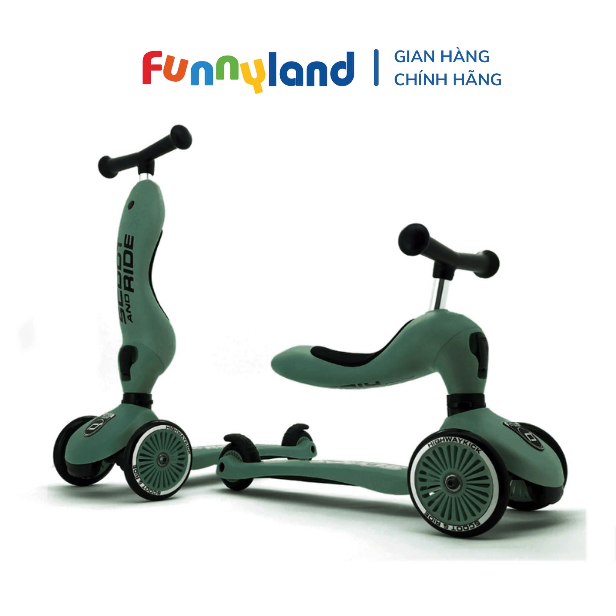 Xe scooter trẻ em Scoot and Ride Highwaykick 1 (Forest)