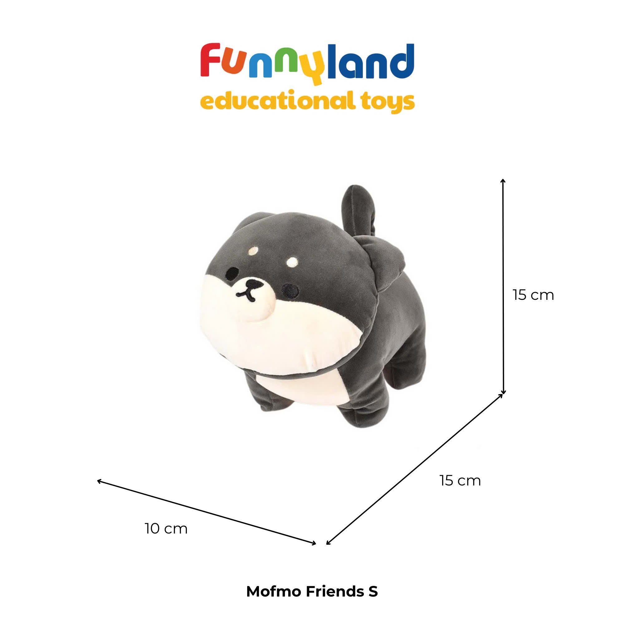 Gấu bông Nhật Bản Mofmo Friends - Chú chó Shiba Inu đen (Shiba Inu Black)