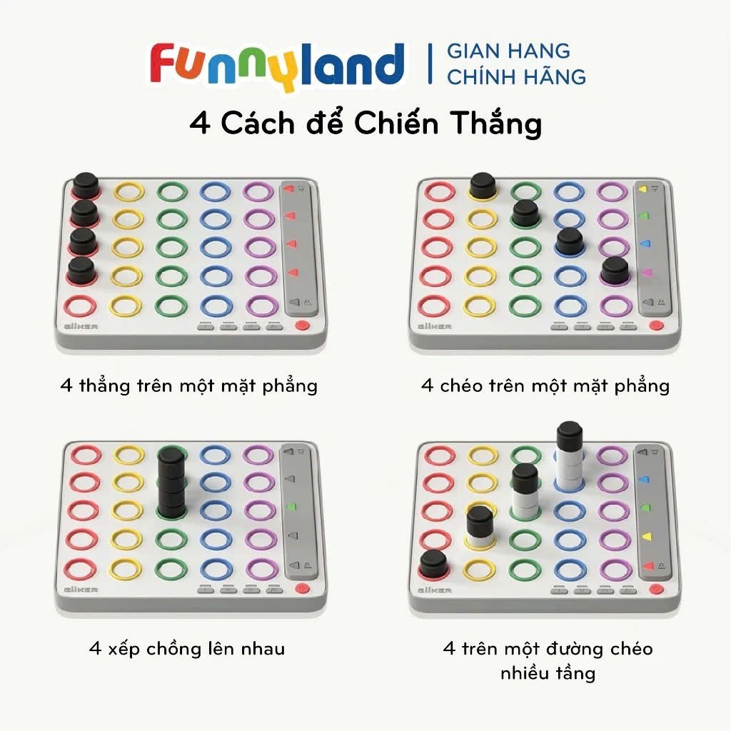 Đồ chơi thông minh Giiker Smart Four - Cờ Caro Công Nghệ AI Thông Minh