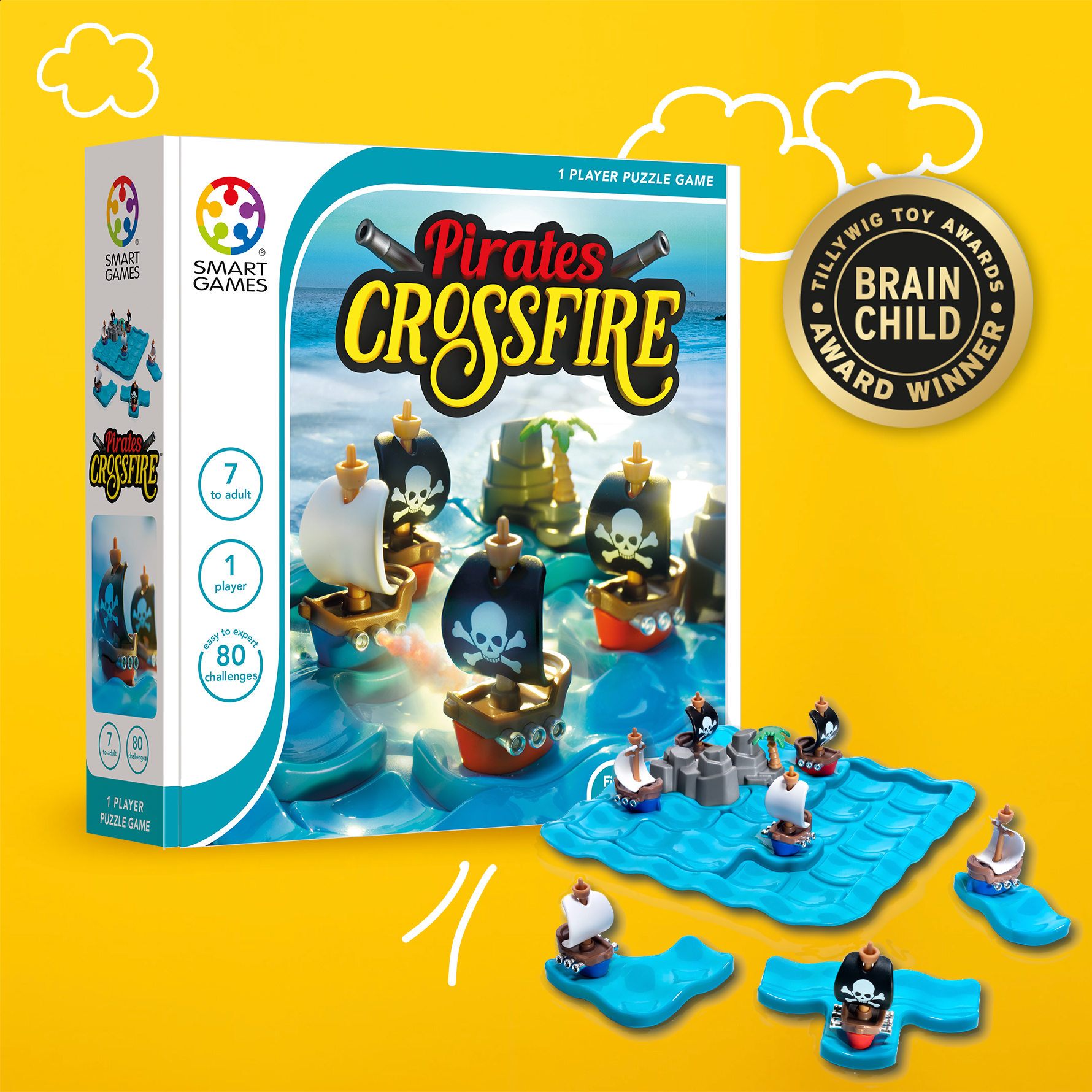 Đồ chơi trí tuệ Smartgames Thử thách Pirates Crossfire
