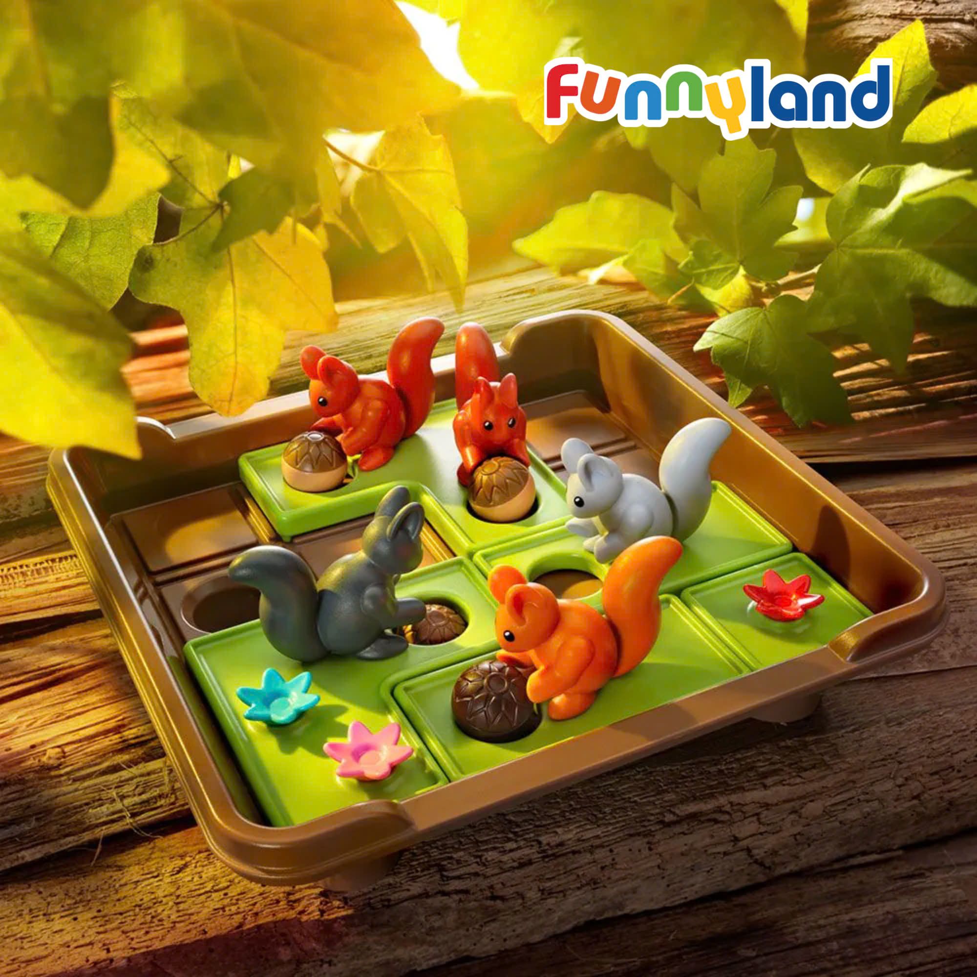 Đồ chơi trí tuệ Smartgames Thử thách Squirrels Go Nuts! XXL