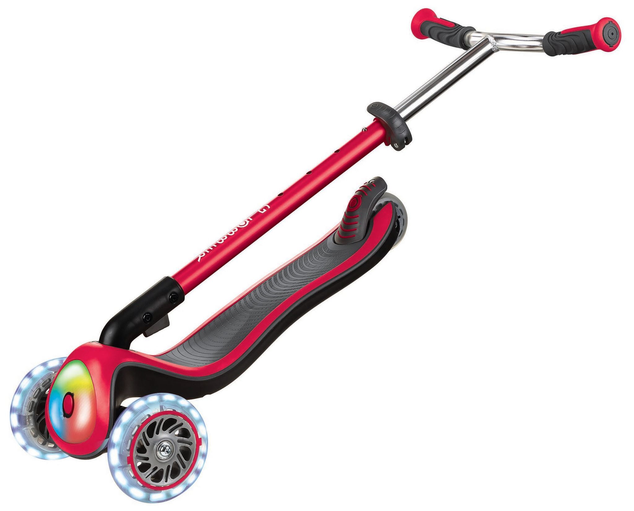  Xe trượt scooter 3 bánh gấp gọn có bánh xe và mặt trước phát sáng GLOBBER ELITE PRIME cho trẻ em từ 3 đến 9 tuổi 