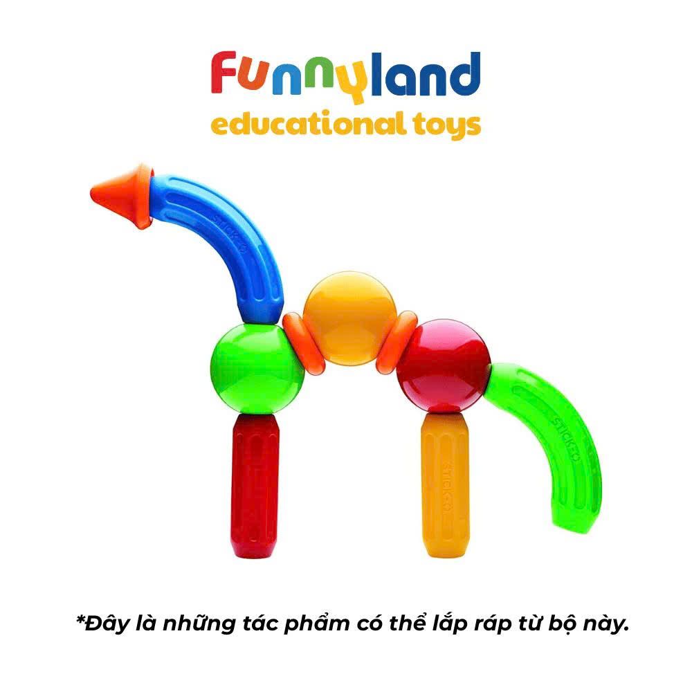 Đồ chơi xếp hình nam châm Hàn Quốc Stick-O BASIC 10 SET