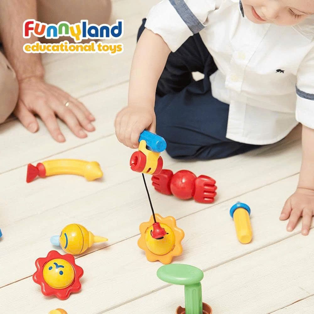 Đồ chơi xếp hình nam châm Hàn Quốc Stick-O FISHING SET