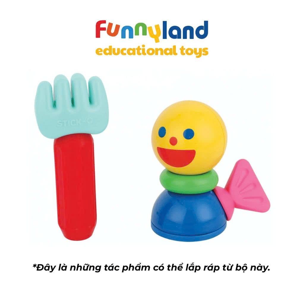 Đồ chơi xếp hình nam châm Hàn Quốc Stick-O MY FIRST WHEEL SET