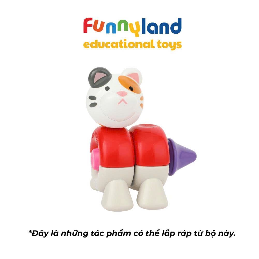 Đồ chơi xếp hình nam châm Hàn Quốc Stick-O PEEKABOO CAT & DOG SET