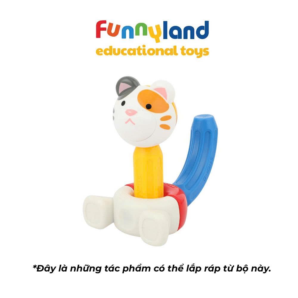 Đồ chơi xếp hình nam châm Hàn Quốc Stick-O PEEKABOO CAT & DOG SET
