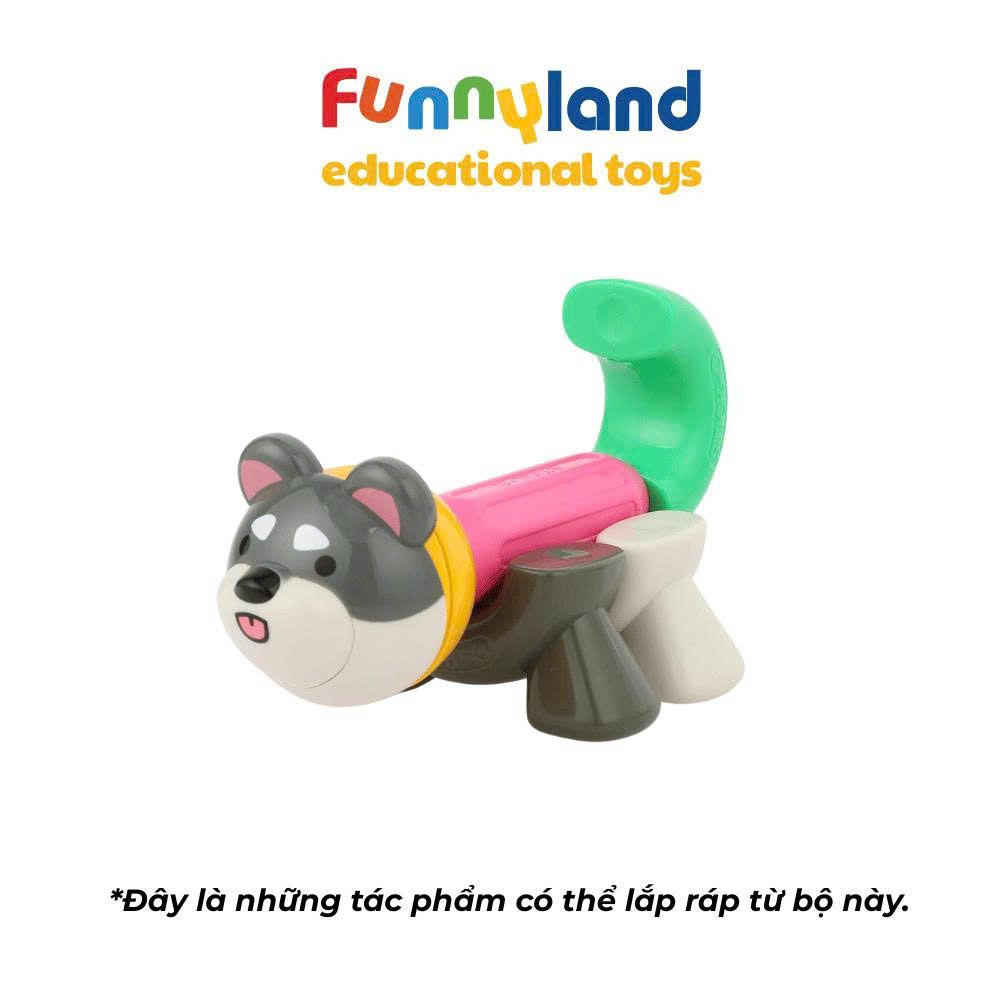 Đồ chơi xếp hình nam châm Hàn Quốc Stick-O PEEKABOO CAT & DOG SET