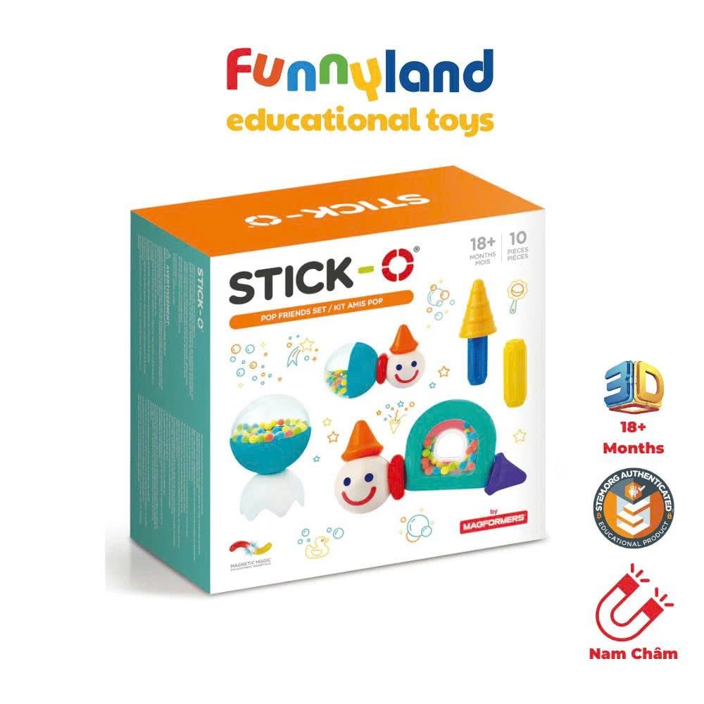 Đồ chơi xếp hình nam châm Hàn Quốc Stick-O POP FRIENDS SET