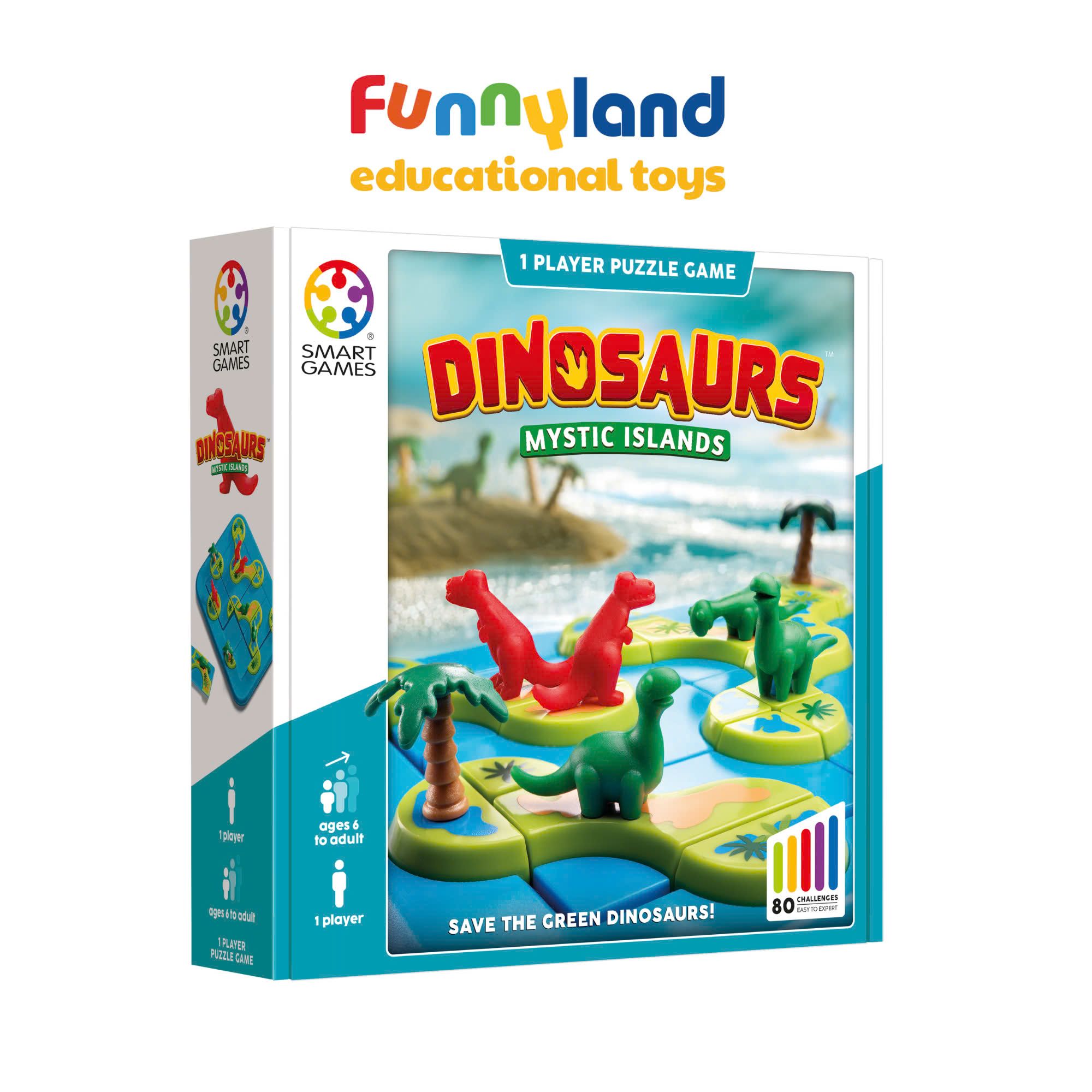 Đồ chơi trí tuệ Smartgames Thử thách Dinosaurs Mystic Islands