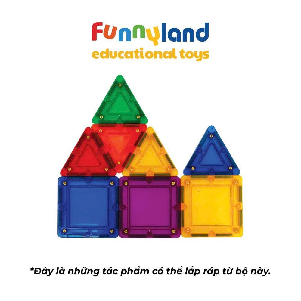 Đồ chơi xếp hình nam châm Hàn Quốc TILEBLOX Rainbow 30pc