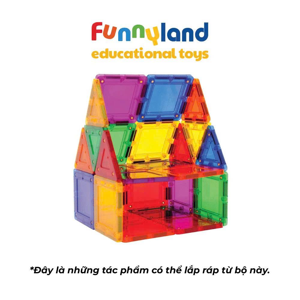 Đồ chơi xếp hình nam châm Hàn Quốc TILEBLOX Rainbow 30pc