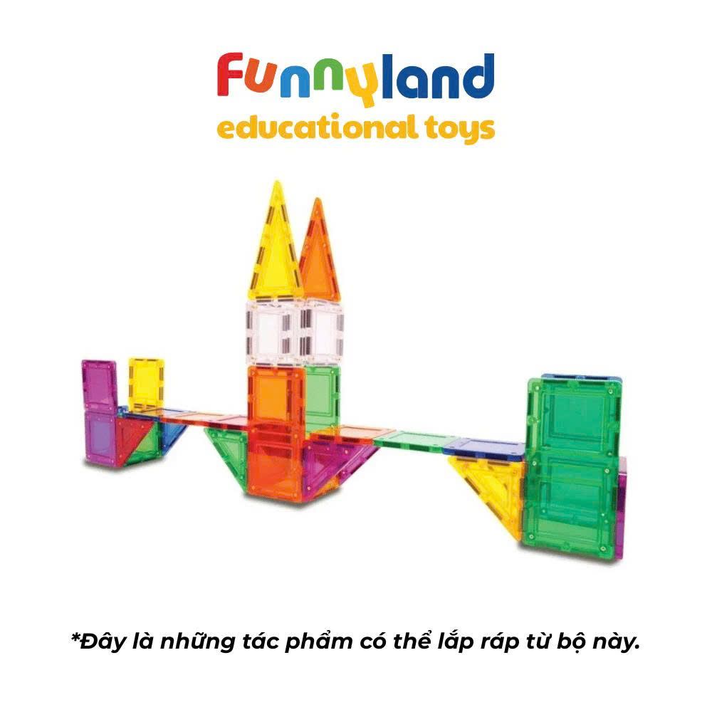 Đồ chơi xếp hình nam châm Hàn Quốc TILEBLOX Rainbow 60pc
