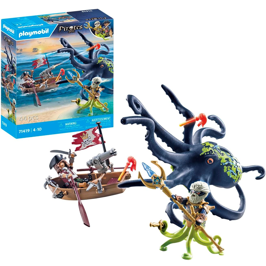 Đồ chơi mô hình Trận chiến chống lại bạch tuộc khổng lồ Playmobil