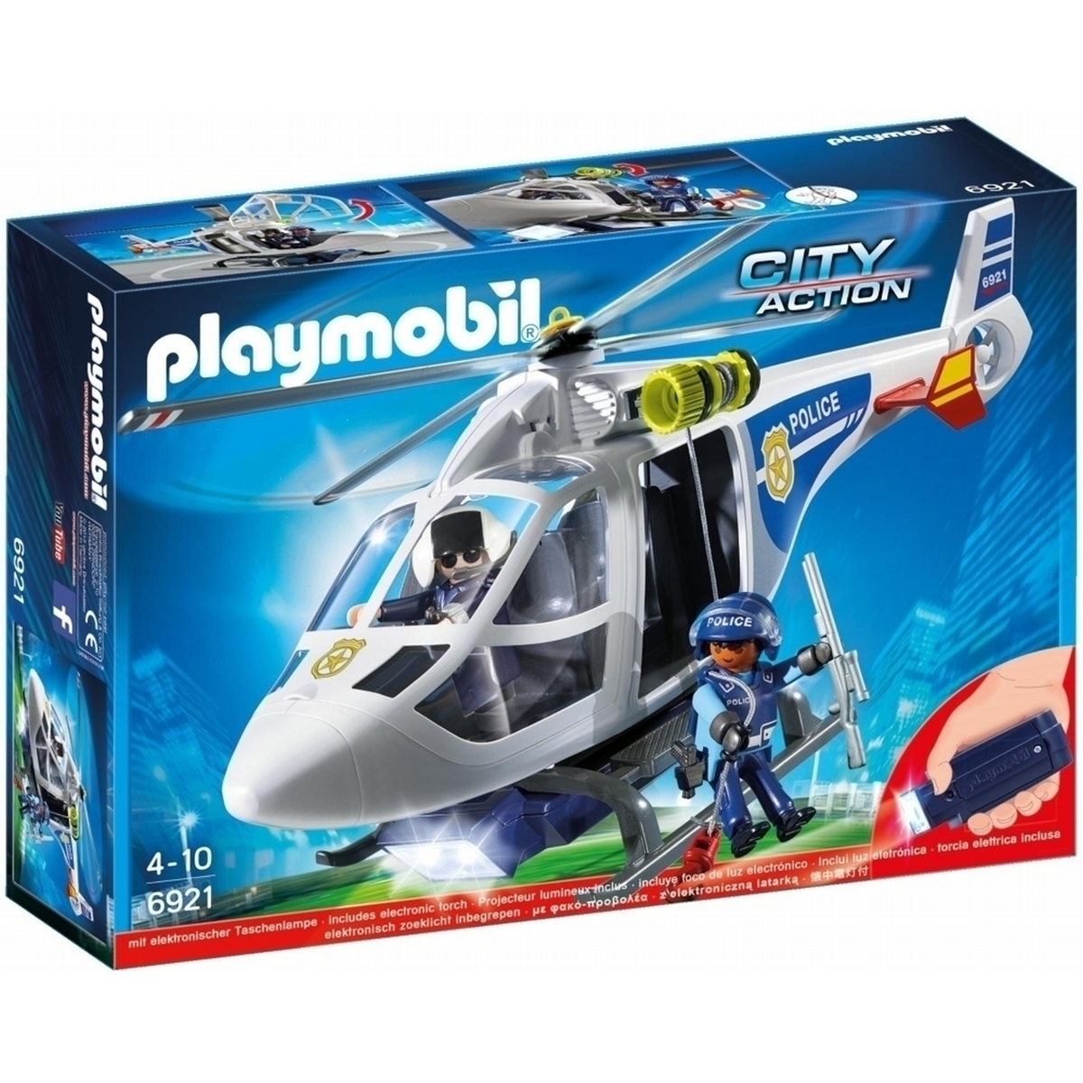 TRỰC THĂNG CẢNH SÁT VỚI ĐÈN LED - Police Helicopter with LED Searchlight