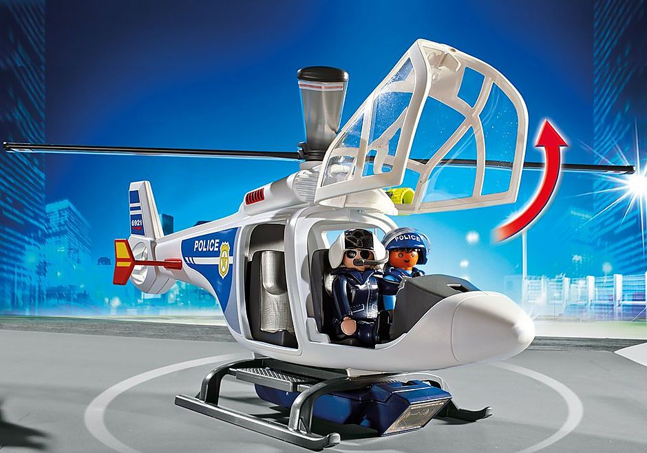 TRỰC THĂNG CẢNH SÁT VỚI ĐÈN LED - Police Helicopter with LED Searchlight