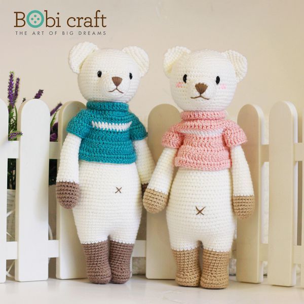 Gấu Bobbie đứng L - Bộ màu