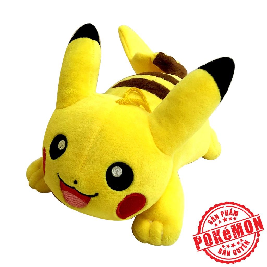 Thú bông Pikachu nằm lớn 30cm