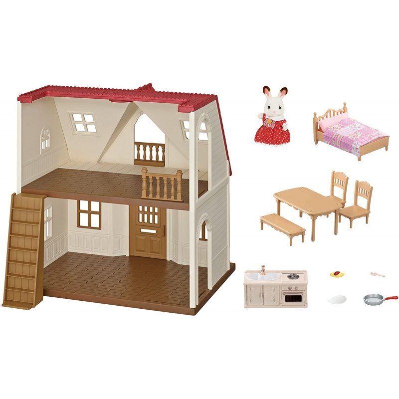 Nhà Thỏ Cosy Cottage Mái Ngói Đỏ