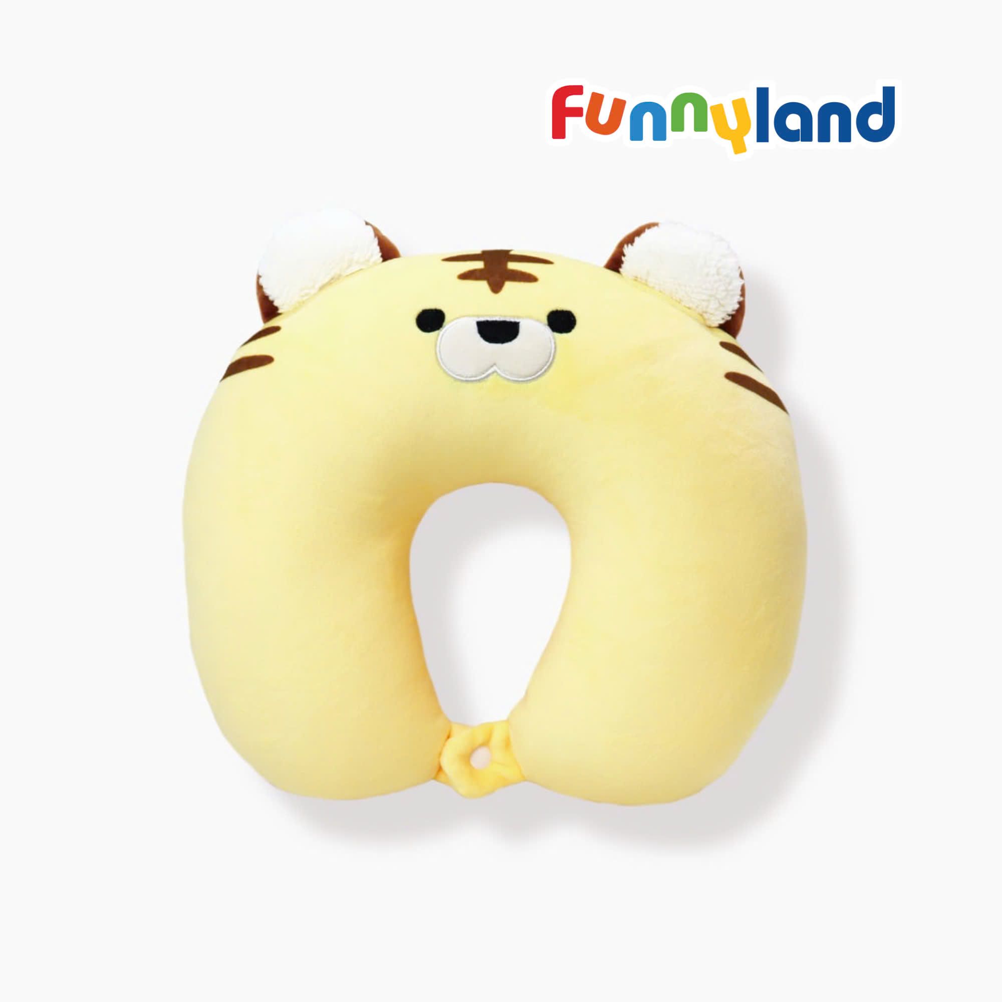 Phụ kiện Thú bông MofmoFriends Reversible Neck Pillow - Yellow Tiger