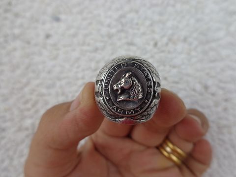  Nhẫn Mỹ Army Quân Đội Bạc Xưa 