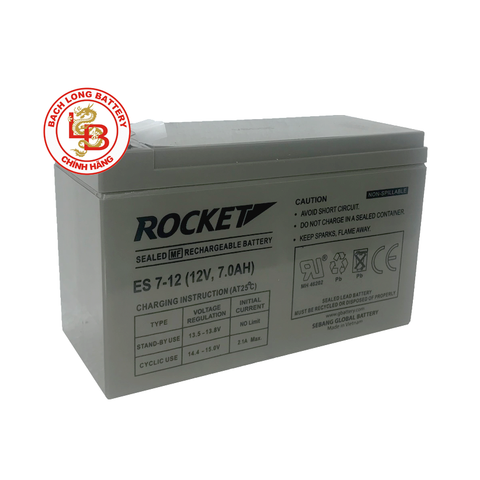 Ắc Quy ROCKET ES7-12 (7V-12AH) | BÌNH Ắc Quy KHÔ GEL| BÌNH Ắc Quy MIỄN BẢO DƯỠNG | BÌNH Ắc Quy THÁI LAN | BÌNH Ắc Quy EAGLE | BÌNH Ắc Quy CHO THIẾT BỊ VIỄN THÔNG, CÔNG NGHIỆP, NĂNG LƯỢNG MẶT TRỜI