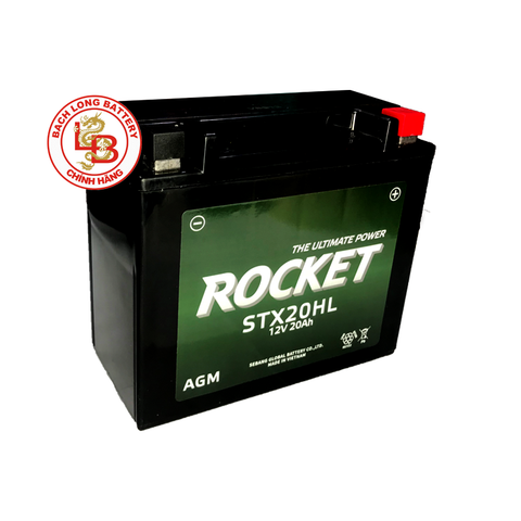 Ắc Quy ROCKET STX20HL (12V-20AH) | BÌNH Ắc Quy KHÔ AGM| BÌNH Ắc Quy MIỄN BẢO DƯỠNG | BÌNH Ắc Quy HÀN QUỐC | BÌNH Ắc Quy ROCKET | BÌNH Ắc Quy CHO XE MÁY, XE MÔ TÔ PHÂN KHỐI LỚN