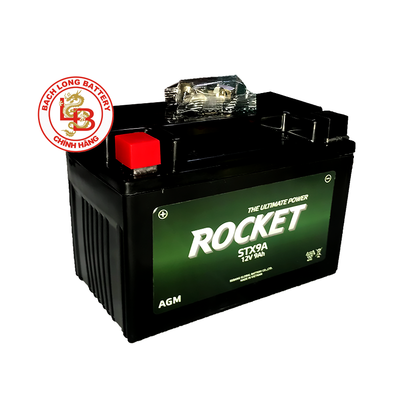  Ắc Quy ROCKET STX9A (12V-9AH) 