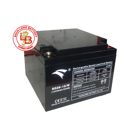 Ắc Quy EAGLE EG26-12/W (12V-26AH) | BÌNH Ắc Quy KHÔ GEL| BÌNH Ắc Quy MIỄN BẢO DƯỠNG | BÌNH Ắc Quy THÁI LAN | BÌNH Ắc Quy EAGLE | BÌNH Ắc Quy CHO THIẾT BỊ VIỄN THÔNG, CÔNG NGHIỆP, NĂNG LƯỢNG MẶT TRỜI