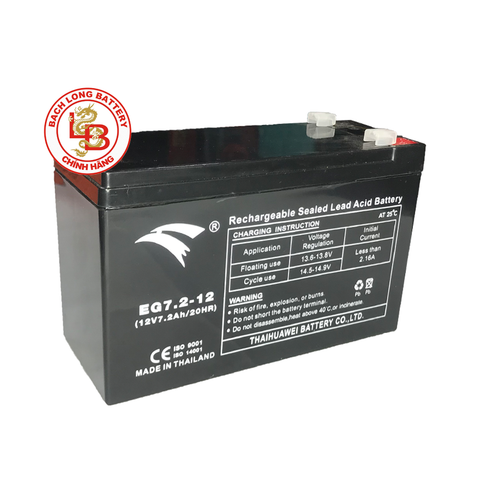 Ắc Quy EAGLE EG7.2-12 (12V-7.2AH) | BÌNH Ắc Quy KHÔ GEL| BÌNH Ắc Quy MIỄN BẢO DƯỠNG | BÌNH Ắc Quy THÁI LAN | BÌNH Ắc Quy EAGLE | BÌNH Ắc Quy CHO THIẾT BỊ VIỄN THÔNG, CÔNG NGHIỆP, NĂNG LƯỢNG MẶT TRỜI