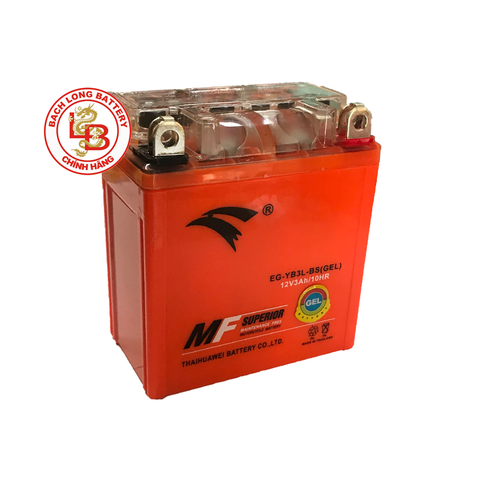 Ắc Quy EAGLE YB3L-BS (12V-3AH) | BÌNH Ắc Quy KHÔ GEL| BÌNH Ắc Quy MIỄN BẢO DƯỠNG | BÌNH Ắc Quy THÁI LAN | BÌNH Ắc Quy EAGLE | BÌNH Ắc Quy CHO XE MÁY, XE MÔ TÔ PHÂN KHỐI LỚN