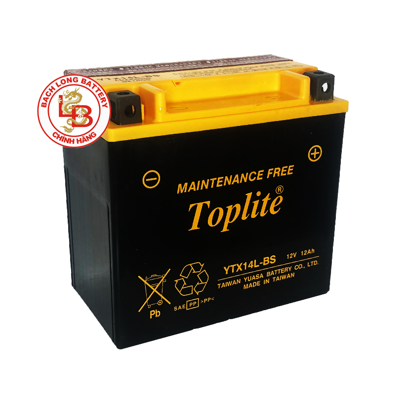 Ắc Quy TOPLITE YTX14L-BS (12V-12.6AH)
