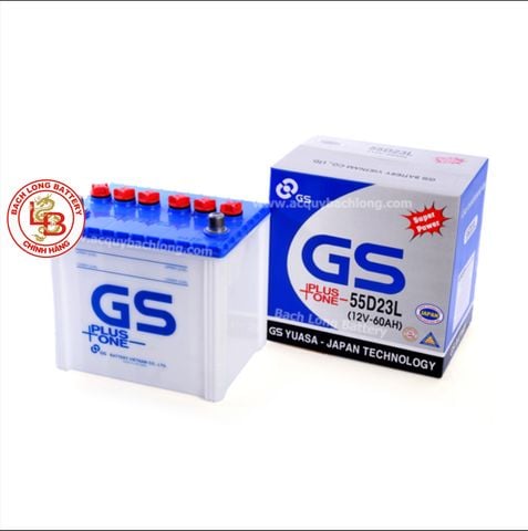 Ắc Quy GS 55D23L (12V-60Ah) | BÌNH Ắc Quy NƯỚC | BÌNH Ắc Quy MIỄN BẢO DƯỠNG | BÌNH Ắc Quy NHẬT BẢN | BÌNH Ắc Quy GS | BÌNH Ắc Quy CHO XE Ô TÔ