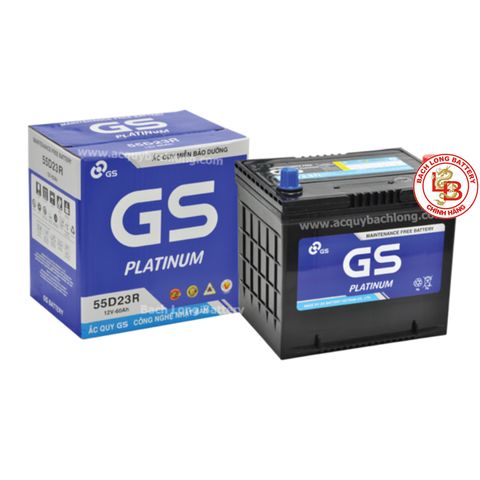 Ắc Quy GS MF 55D23R/L (12V-60Ah) | BÌNH Ắc Quy KHÔ | BÌNH Ắc Quy MIỄN BẢO DƯỠNG | BÌNH Ắc Quy NHẬT BẢN | BÌNH Ắc Quy GS | BÌNH Ắc Quy CHO XE Ô TÔ