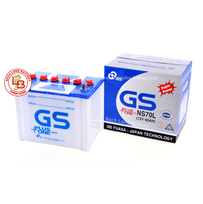  Ắc Quy GS NS70 (12V-65Ah) 