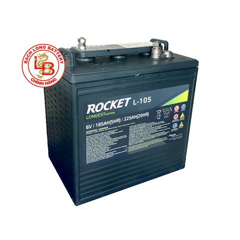 ẮC QUY ROCKET L-105, ẮC QUY CÔNG NGHIỆP, ẮC QUY HÀN QUỐC, ẮC QUY XẢ SÂU