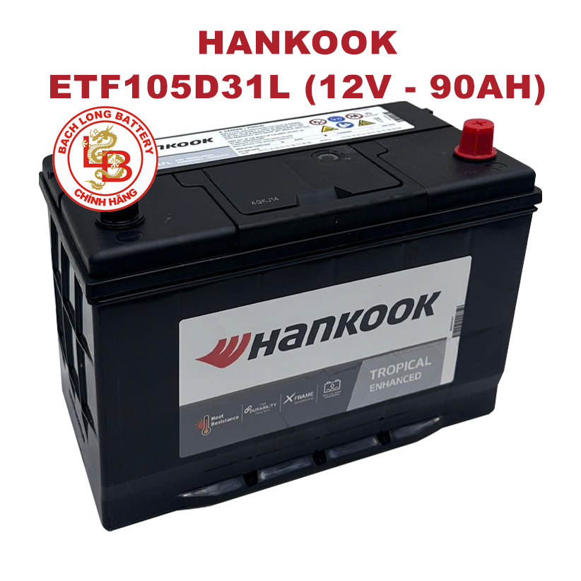 Ắc Quy HANKOOK ETF 105D31L (12V-90Ah)