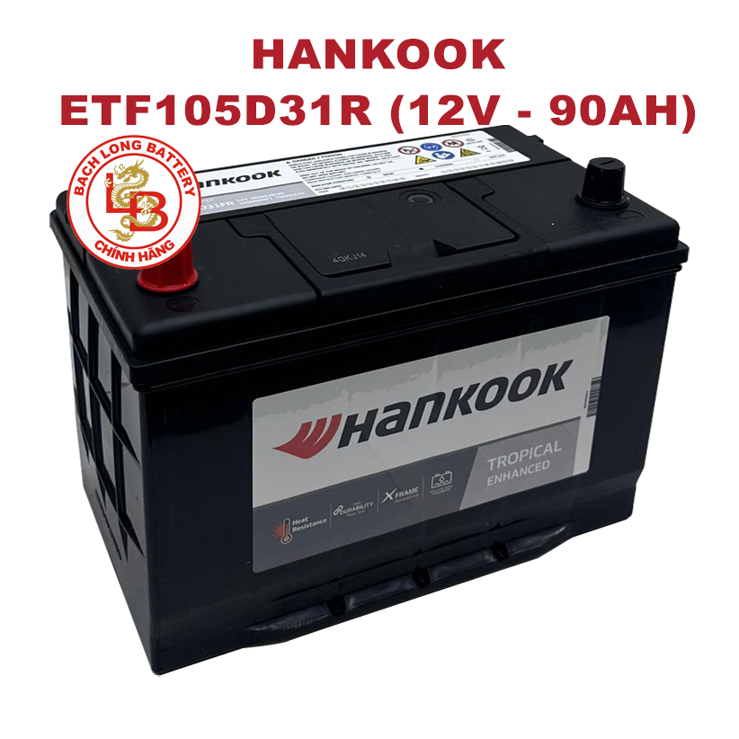 Ắc Quy HANKOOK ETF 105D31R (12V-90Ah)
