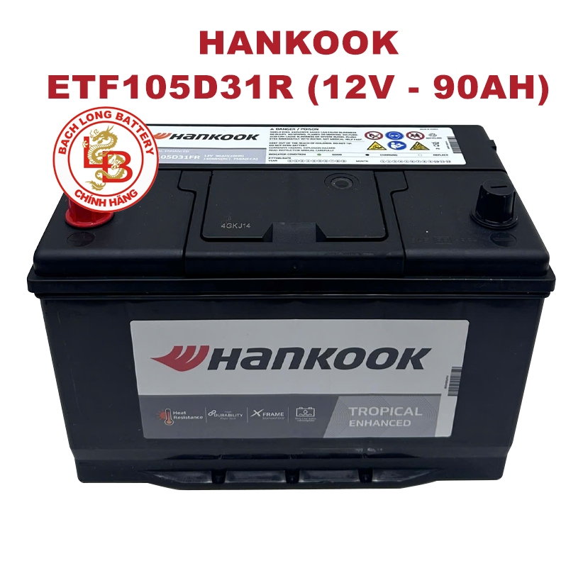 Ắc Quy HANKOOK ETF 105D31R (12V-90Ah)