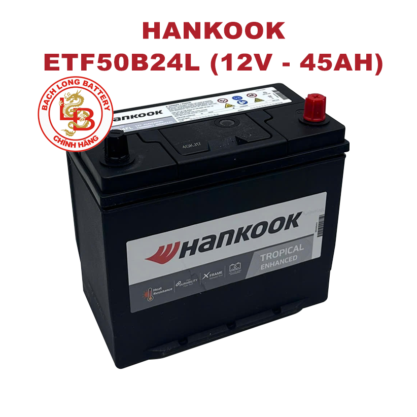Ắc Quy HANKOOK ETF 50B24L (12V-45Ah)