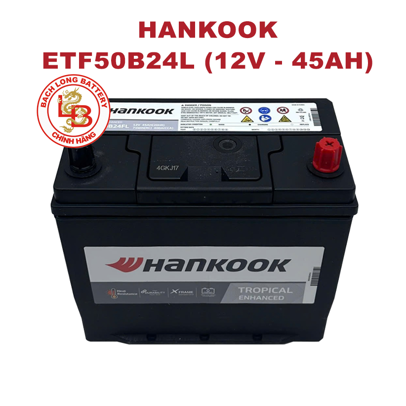 Ắc Quy HANKOOK ETF 50B24L (12V-45Ah)