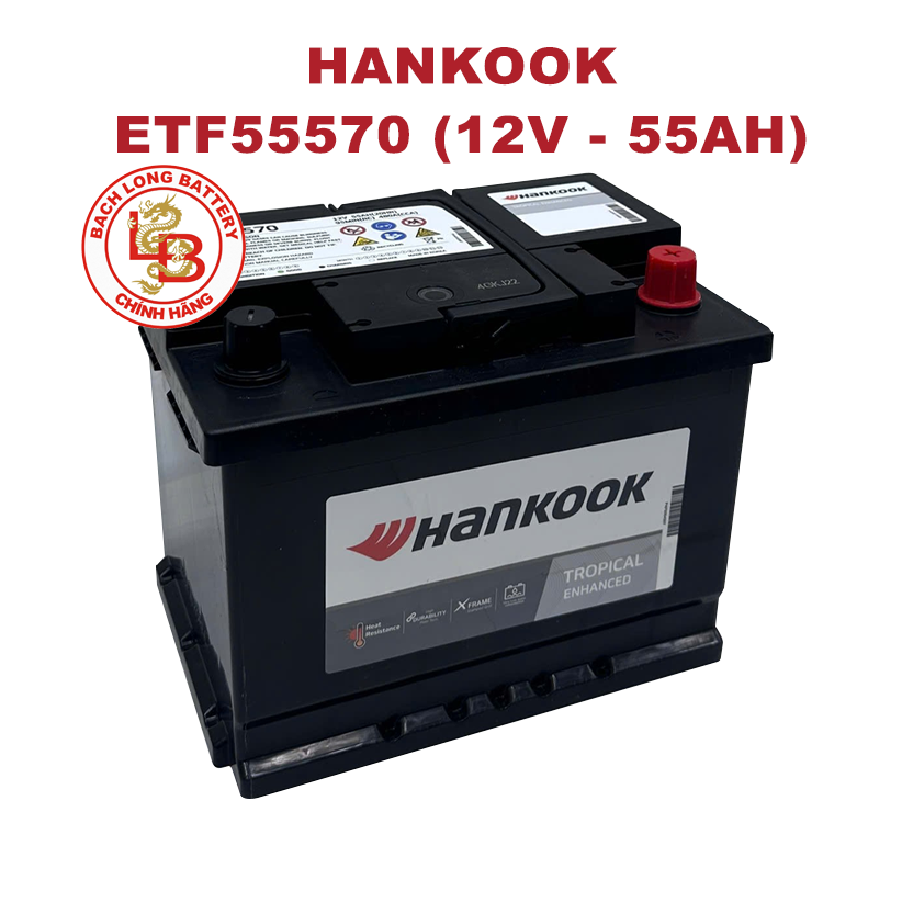 Ắc Quy HANKOOK ETF 55570 (12V-55Ah)