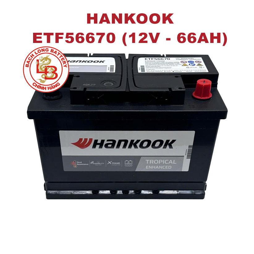 Ắc Quy HANKOOK ETF 56670 (12V-66Ah)