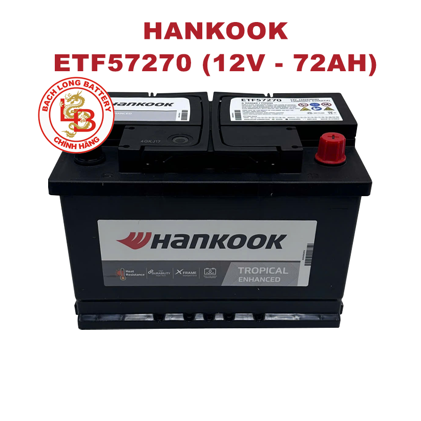 Ắc Quy HANKOOK ETF 57270 (12V-72Ah)