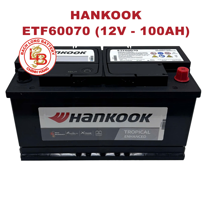 Ắc Quy HANKOOK ETF 60070 (12V-100Ah)